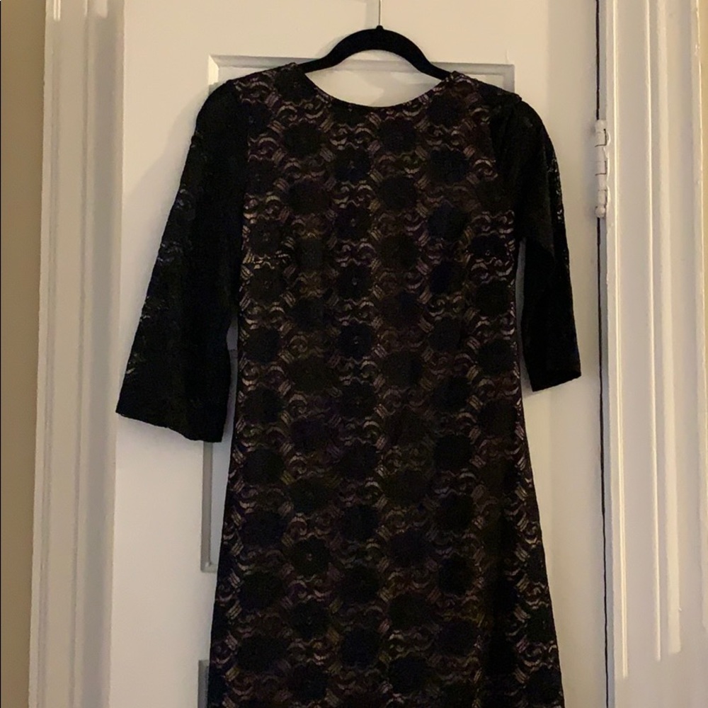 Black Lace 3/4 Sleeve Dress NWT
